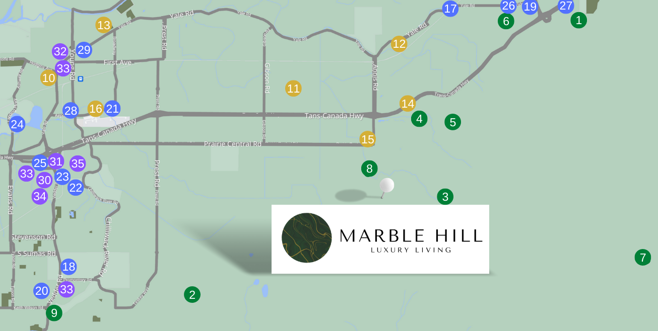 Explore Marble Hill, a custom home community by Noura Homes in the scenic Chilliwack forested neighborhood