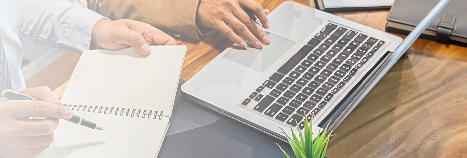 Business owner reviewing bookkeeping for small businesses in Calgary records